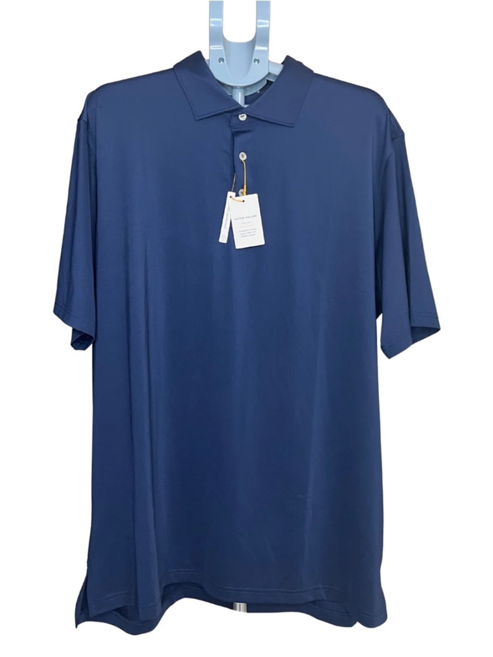 Peter Millar Crown Sport Summer Comfort Navy Polo Shirt XXL NWT UPF 50+
